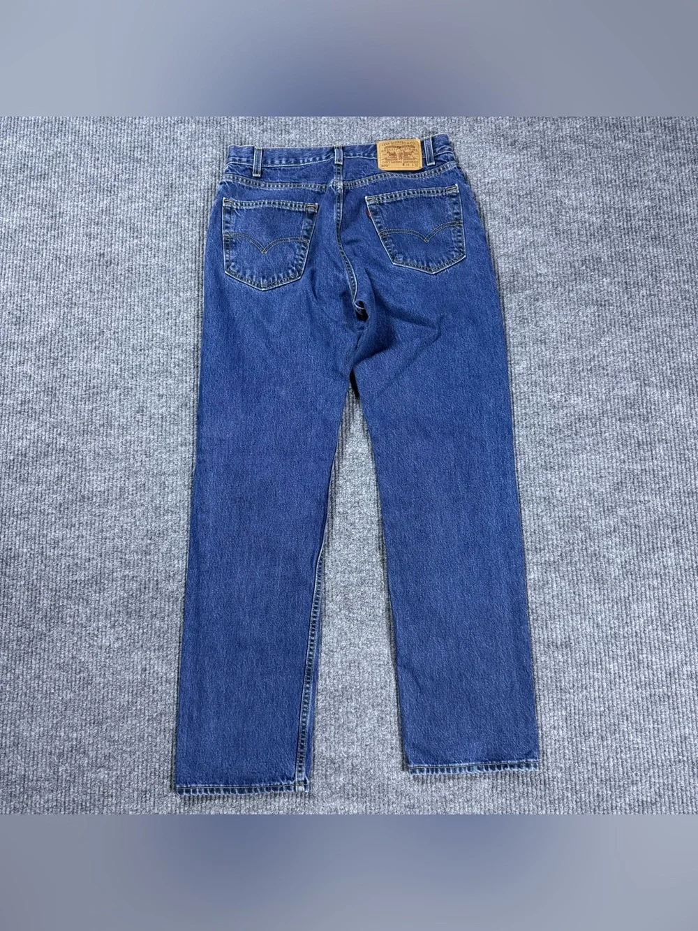 VTG 90s Levi's 505 Jeans Straight Mens 34x32 (32x33) Med Wash Blue Made in USA